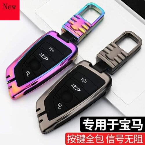 High-Quality Aluminium Alloy Car Smart Key Case Cover for BMW 3 Series Gt New 320li 5 Series Car Accessories