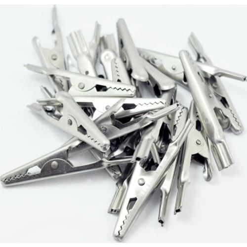10pcs Metal Alligator Clips 304 stainless steel Electronic Wiring Test Crocodile clip Corrosion resistance length 50mm