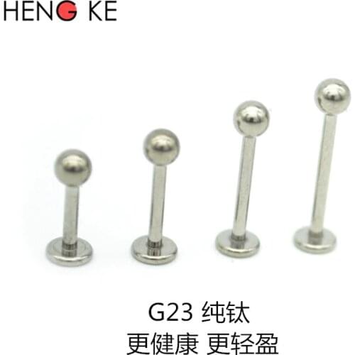 New Arrive G23 Titanium 16G Lip Ring Labret Ring Lip Stud Bar Body Jewelry for Girl Free Shipping 1pcs
