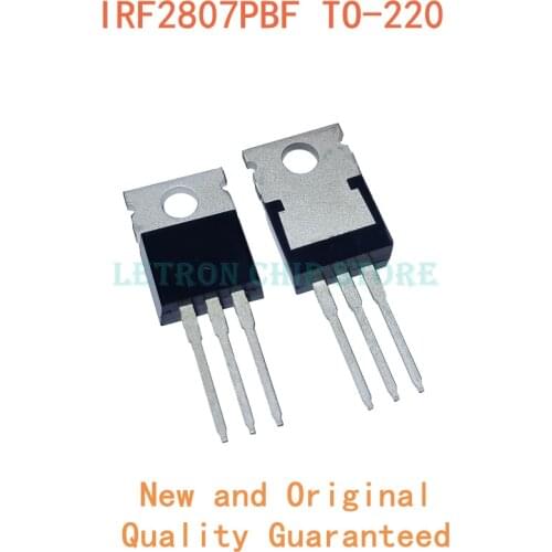 10pcs IRF2807PBF TO-220 IRF2807 F2807 TO220 MOSFET N-CH 75V 82A original and new IC