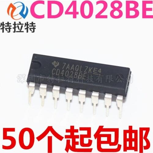 10pcs/lot CD4028BE DIP16 CD4028 DIP 4028BE DIP-16 new and original IC
