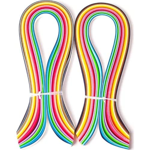 350Pcs 35Colors 39cm 10mm Handmade Origami Quilling Paper Strips for Kids Children DIY Paper Crafts Supplies 5mm Paper Stripes