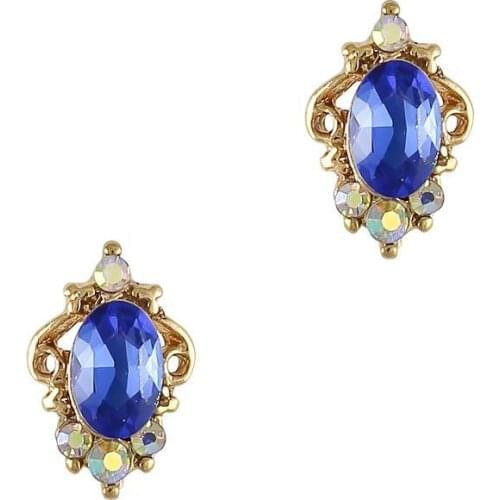 4 Style (JE320-323) Nail Art Crystal Strass Rhinestone 4 Color (Clear AB Blue Rose) Crystal Nail Tip Art Decor Crystal x5pcs/lot