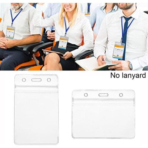One Piece Soft PVC Transparent Id Protective Work Card Waterproof Card Name Plastic Cover Protector Work Photocard Bags Car N3Z5