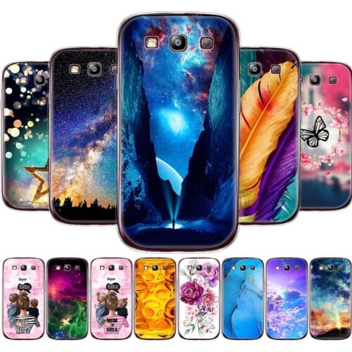 For Samsung Galaxy S3 Case Cover i9300 Case for Samsung S3 Case Soft TPU Silicon Cover flower Starry sky