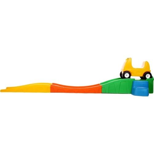 Kids Plastic Toy Kindergarten Slideway Car Three-Stage Skid YLW-PT0927