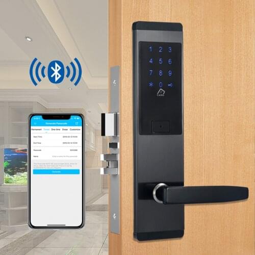 TTlock App Security Electronic Door Lock, APP WIFI Smart Touch Screen Lock,Digital Code Keypad Deadbolt For Home Hotel Apartment