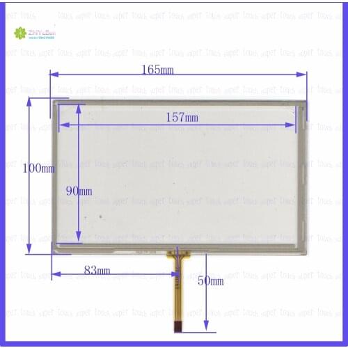 HLD-TP-1476 7inch 4 line For Car DVD touch screen panel 165mm*98mm this is compatible 165*100TouchSensor FreeShipping