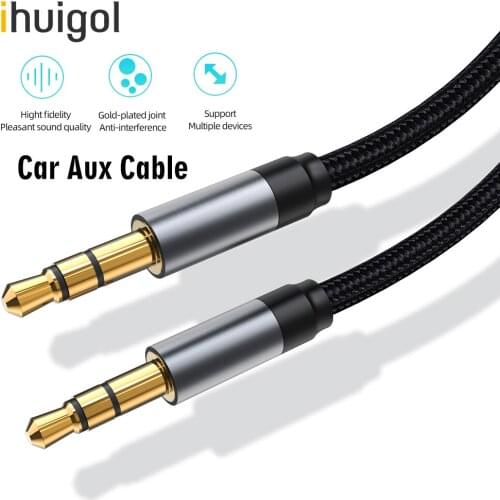 Ihuigol Aux Cable For Car Speaker Headphone 3.5mm Jack Male to Male Audio Cable For iPhone 6s 6 SE Samsung Xiaomi Aux Wires Cord
