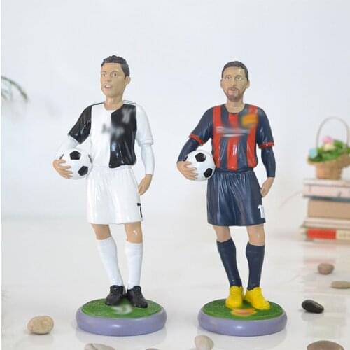 28CM Height Dolls Resin Soccer Club Player Figure Toys Football Stars Dolls Fans Souvenir