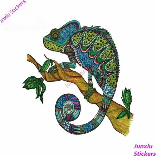 Cartoon Anime Tangled Chameleon Car Sticker Auto Bumper Window Fashion Fine Decal 3D Funny Cover scratches Decoration PVC13x12cm