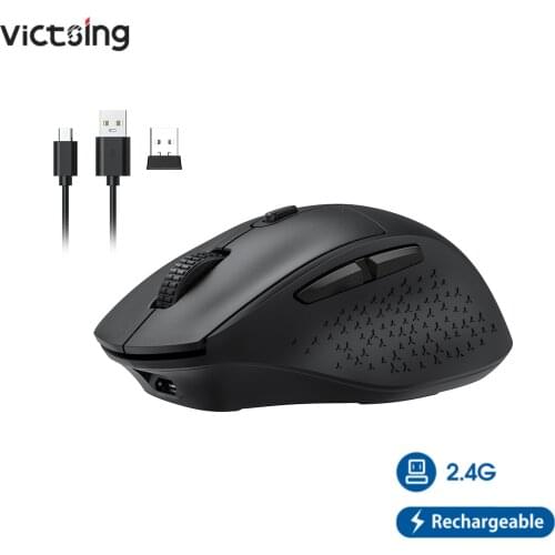 VicTsing 2.4G Wireless Mouse Fast rechargeable mouse Silent Mice Adjustable 2400DPI 6 Buttons PC262 For Computer Laptop PC
