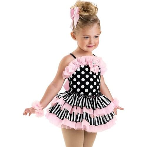 2018 New Girl Ballet Competition Dress Modern Dance Dress Child Party Wear with Leotard Kids Stage Show Proformance Dress B-2423
