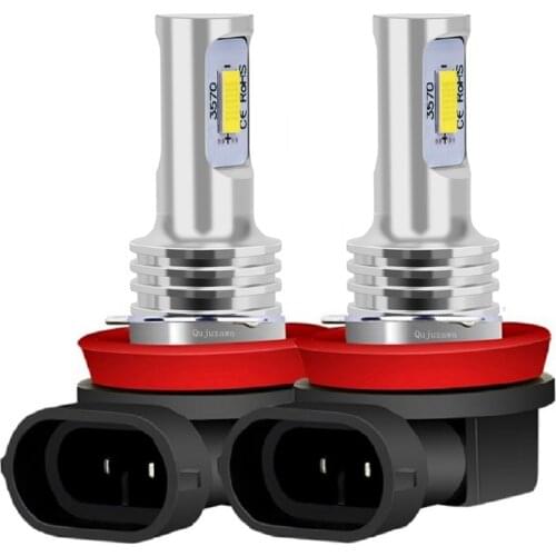 2Pcs NEW H8 H11 High Quality CSP LED Car Anti Fog Lamp Auto Front Driving Light For Mitsubishi Lancer 2010-2014 Mitsubishi Asx