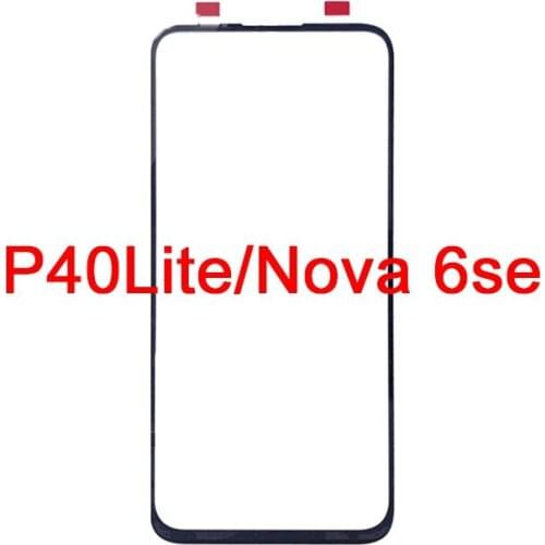 3PCS Front Touch Panel LCD Display Outer Screen For Huawei P30 Lite/Nove 4e/ SE 40 20 Pro Glass Cover Lens Phone Repair Replace