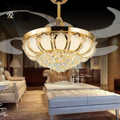 Ceiling fan light Ceiling fan household electric fan lights restaurant dining room modern living room chandeliers FS4