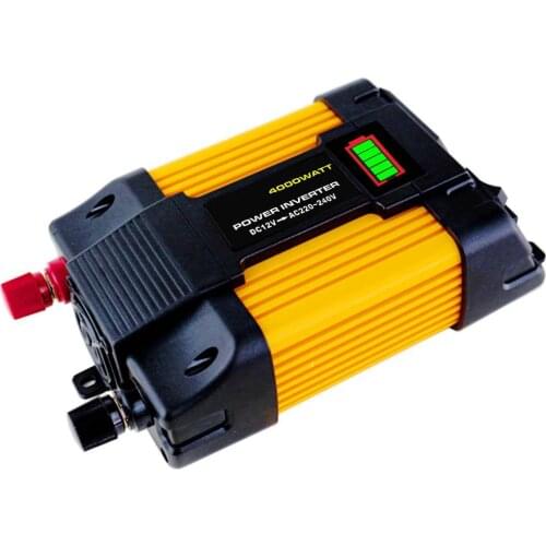 Peak 4000/6000W Solar Car Power Inverter Voltage transformer DC12 To AC110/220V Sine Wave Converter 2USB Interface Home Applianc