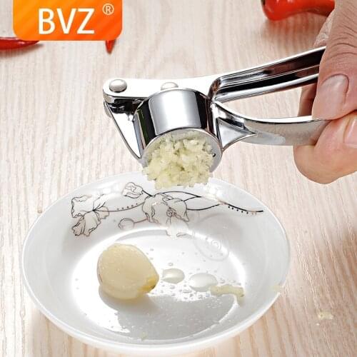 BVZ Garlic press crusher Stainless Steel Ginger Garlic Grinding Grater Extrusion Tool Vegetable Cooking Tool Kitchen Accessories