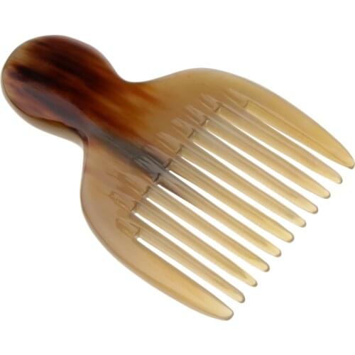 Horn Upright Wide Long Tooth Comb Afro Braid Wig Detangle Hairstyle Pick