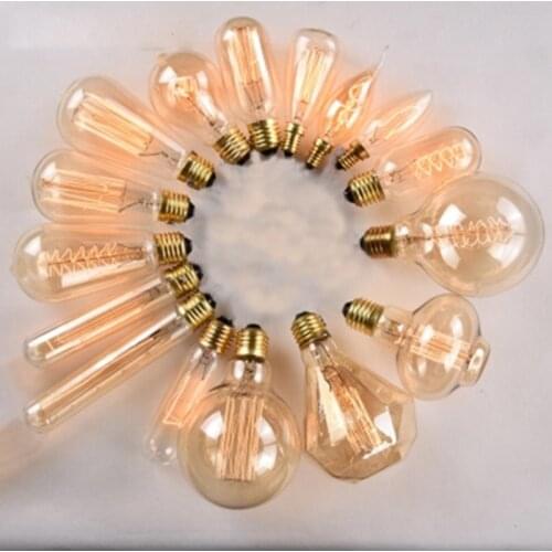 Retro LED E27 E14 Edison Bulb Lamp Tungsten 220V Incandescent Antique DIY Warm White