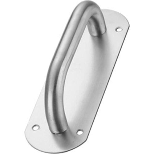 Large Stainless Steel Door Handle Pull and Push Plate Door Handle with Screws Use for Restaurant Bar Business Place TB S