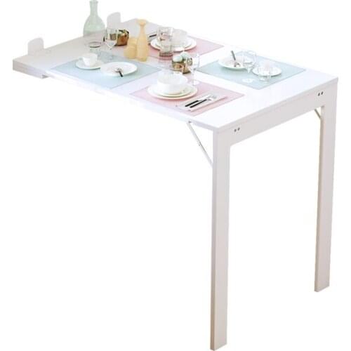 Nordic folding table simple wall hanging folding table creative computer table telescopic table