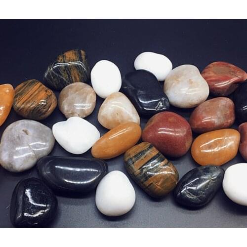 Mixed Pebble Colored River Stone For Landscaping