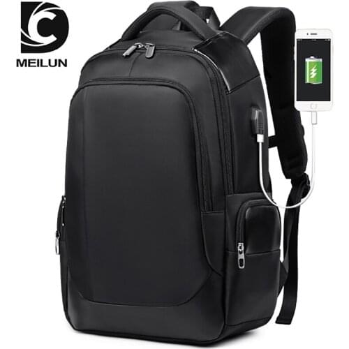Unisex 15.6 inch Laptop Backpack Travel Backpack USB Charging Port Water Repellent Functional Rucksack
