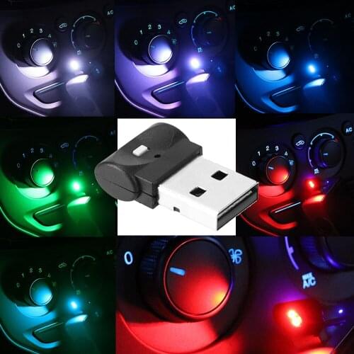 USB Car Ambient Led Lights 7 Colors Interior Lamp Decoration Car Atmosphere Light Auto Accessories