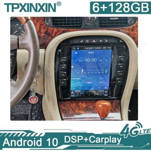 For Jaguar XJ 2004-2008 Android 10.0 Octa Core 6+128G Autoradio Car Multimedia Player GPS