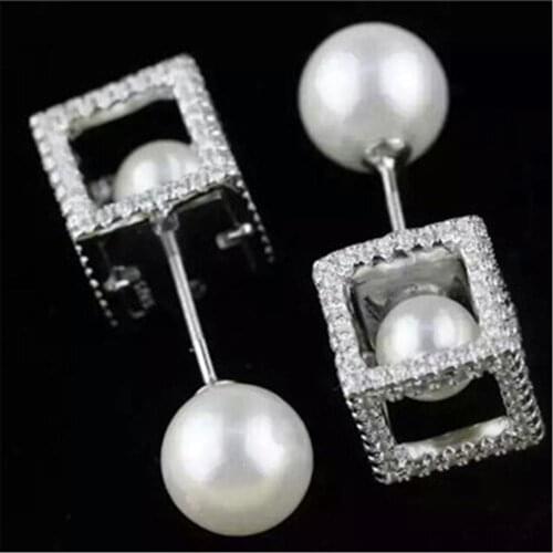 XB357 Luxury Designer Fashion 925 Sterling Silver shinning European style Jewelry leaves shaped wedding party bz