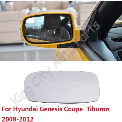CAPQX For Hyundai Genesis Coupe Tiburon 2008-12 with Heating or no Car Outside Rearview Mirror Glass Side Rear View Mirror Lens