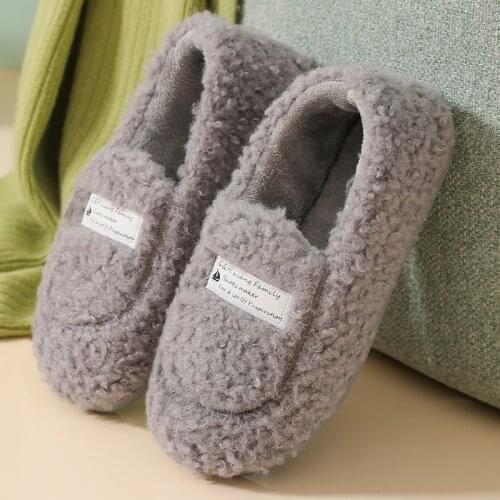 Womens Fluffy Slippers Cute Velvet Plush Best House Slippers Non Slip Platform Casual Winter Slippers For Women Soft Designer