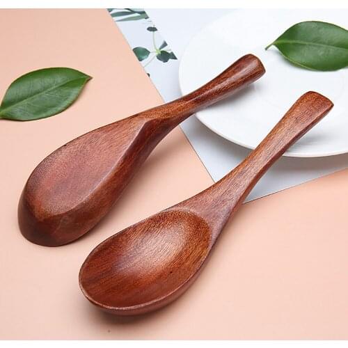 1Pcs Wooden Spoon Creative Wooden Soup Spoons Shovel Environment-friendly Kitchen Cooking Spoons Home Gadget Tableware