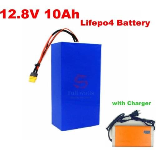 1pcs LiFePO4 12v 10Ah 12.8v battery 10000mah 4S BMS 30A 250W DC 12v 12ah motor two stroke engine camera Led light solar audio