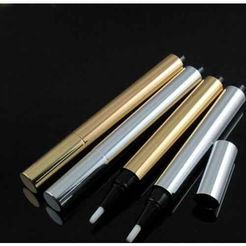 3ml silver plastic cosmetic click pen lip gloss balm mascara /eyelash growing liquid/spot/whelk removal art nail teethwhitening