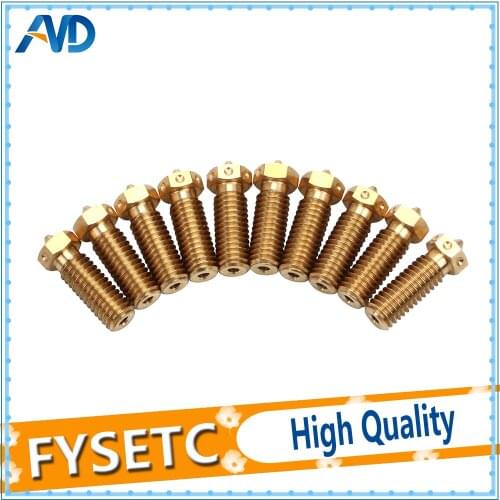 50pcs Top Quality V6 Volcano Nozzle For 3D Printers Hotend Volcano Upgrade Kit For E3D Volcano Hotend 1.75mm Filament