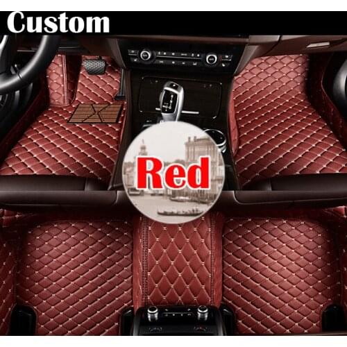 Custom car floor mats for Renault Scenic Fluence Latitud Koleos Laguna Megane waterproof leather carpet liners car-styling