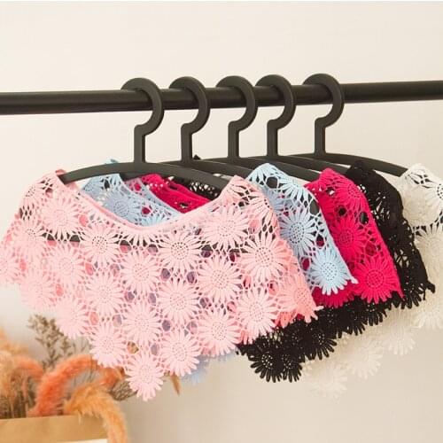 Sun Flower Hollow Lace Collar Strapless Skirt Decor Shawl Womens Clothing Lace Fabric DIY Sewing Lace Collar Sewing Vest