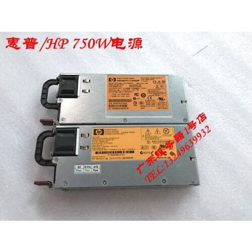 2 pcs DL180 360 380G6 G7 750W server power supply 511778-001 506821-001