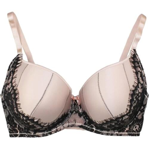 Plus Size Push up Bra Lace Women Underwear Bralette Big Size Pink 32-44 A/B/C/D/DD/DDD/E/F/G/H