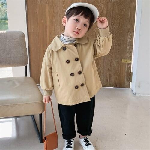 Childrens clothing boys windbreaker baby spring jacket 2021 new childrens Korean style childrens clothing