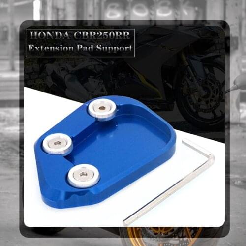 For HONDA CBR250RR 2017 CBR 250RR CBR250 RR 2018 2019 Motorcycle Kickstand Foot Side Stand Extension Pad Support Plate Enlarge