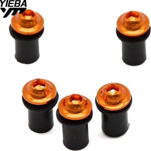 For Honda CBR600 F2 F3 F4 F4i Motorcycle Parts 6mm Universal Windscreen Windshield Bolts Screw For YAMAHA SUZUKI GSX1400 SV650