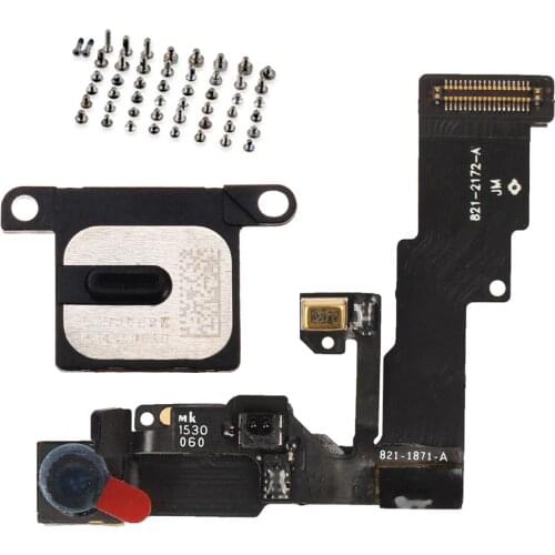 For iPhone 6 6Plus 6s 6s Plus Front Facing Camera Proximity Light Sensor Flex Cable with earpiece speaker + full set screws