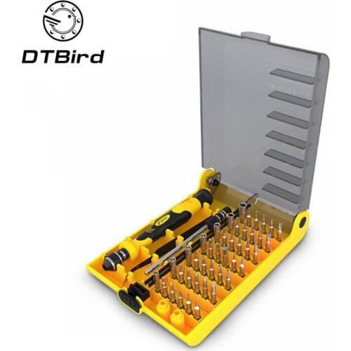 Jackly JK6089A 45 In 1 Set Torx Schroevendraaier Kit Mobiele Telefoon Horloge Repair Tool Precisie Magnetische Set