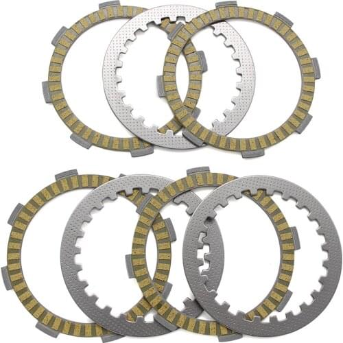 Clutch Friction Disc Plate Kit For Yamaha XT125X YBR125 ATV YFM125R Clutchs Platees 5VL-E6321-00 5VL-E6321-10 5VL-E6324-00