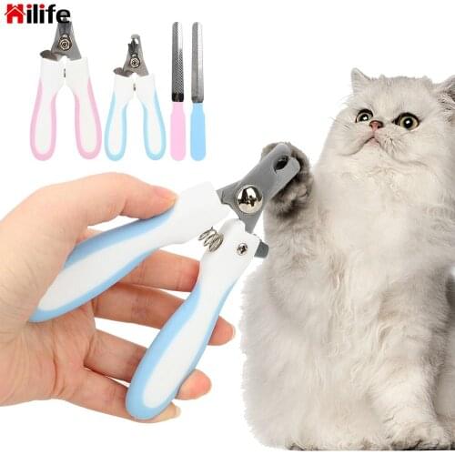 Stainless Steel Dogs Cats Claw Nail Clippers Portable Scissors Trim Nails Dog Puppy Nail Clipper Cutter Pet Toe Care