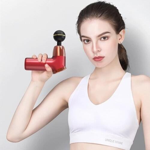 Fascia massage gun, 4 massage heads, slimming therapy, deep muscle massager, electric body vibrator