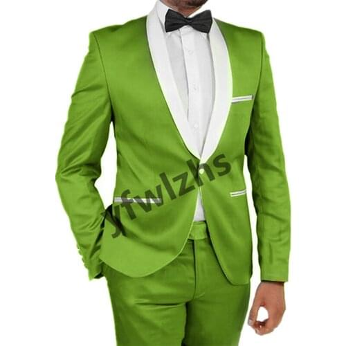 New Arrival One Button Groomsmen Shawl Lapel Groom Tuxedos Men Suits Wedding/Prom Best Blazer ( Jacket+Pants+Tie) D153